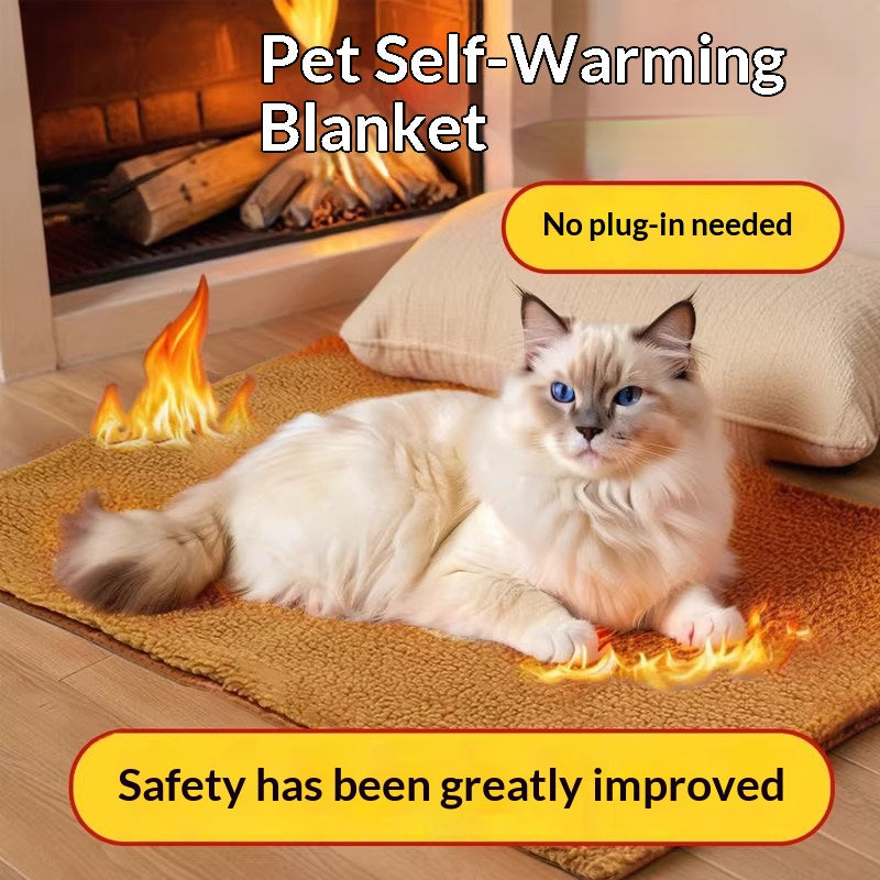 Self-Warming Pet Heating Pad for Cats and Dogs – No Electricity Needed