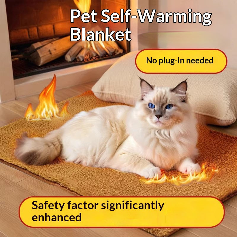 Self-Warming Pet Heating Pad for Cats and Dogs – No Electricity Needed
