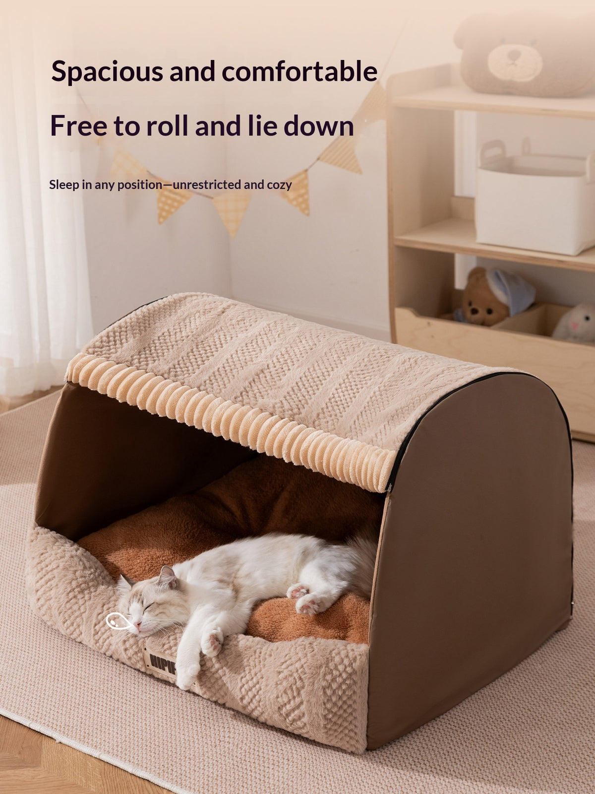 Heated Pet Bed for Cats and Dogs – Thick, Cozy Winter Warming Mat with Temperature Control