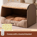 Heated Pet Bed for Cats and Dogs – Thick, Cozy Winter Warming Mat with Temperature Control