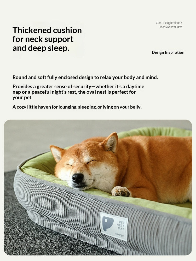 All-Season Washable Dog Bed for Small and Medium Dogs – Cozy Winter Pet Sleeping Mat