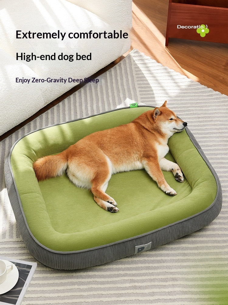 All-Season Washable Dog Bed for Small and Medium Dogs – Cozy Winter Pet Sleeping Mat