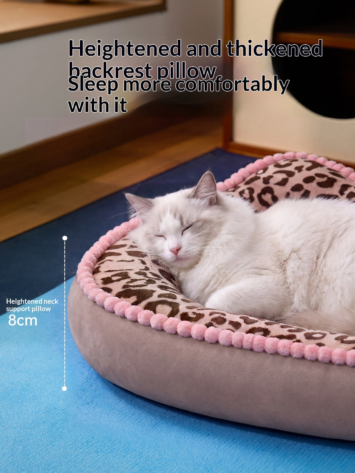 Modern All-Season Pet Bed for Cats and Small Dogs – Cozy Indoor Cushion