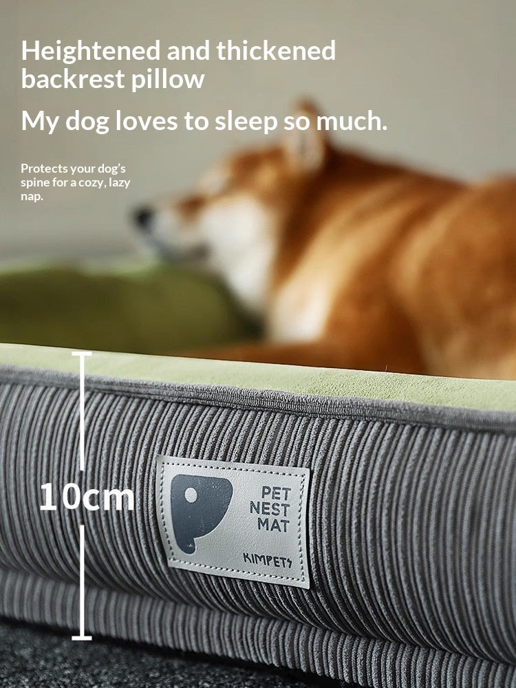 All-Season Washable Dog Bed for Small and Medium Dogs – Cozy Winter Pet Sleeping Mat