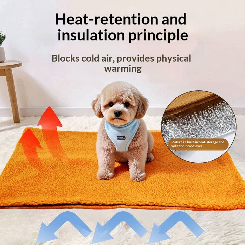 Self-Warming Pet Heating Pad for Cats and Dogs – No Electricity Needed