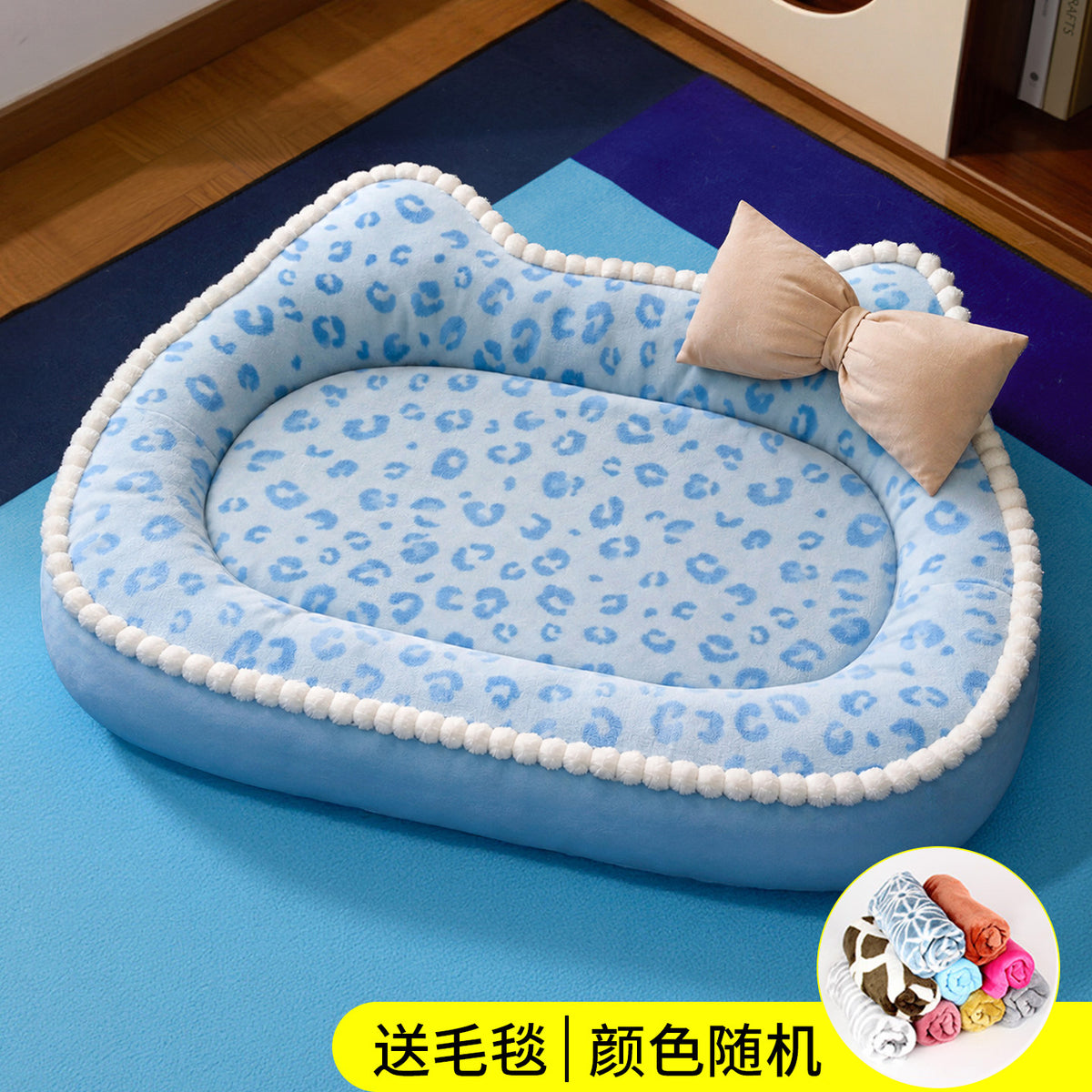 Modern All-Season Pet Bed for Cats and Small Dogs – Cozy Indoor Cushion